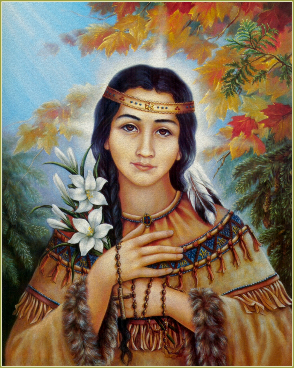 Lily of the Mohawks (St. Kateri) Rosary